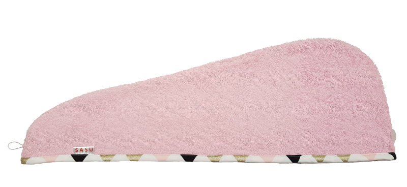 Turban na sušení vlasů růžový LUX