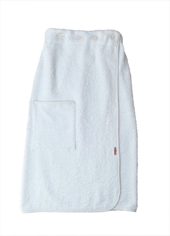 Dámský kilt do sauny bílý